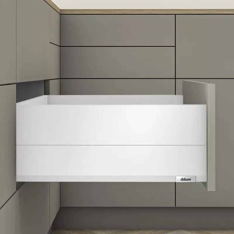 Újdonság MerivoBox 36" E magasságú BOXCAP fém oldallal 450mm-es Selyemfehér 40kg
