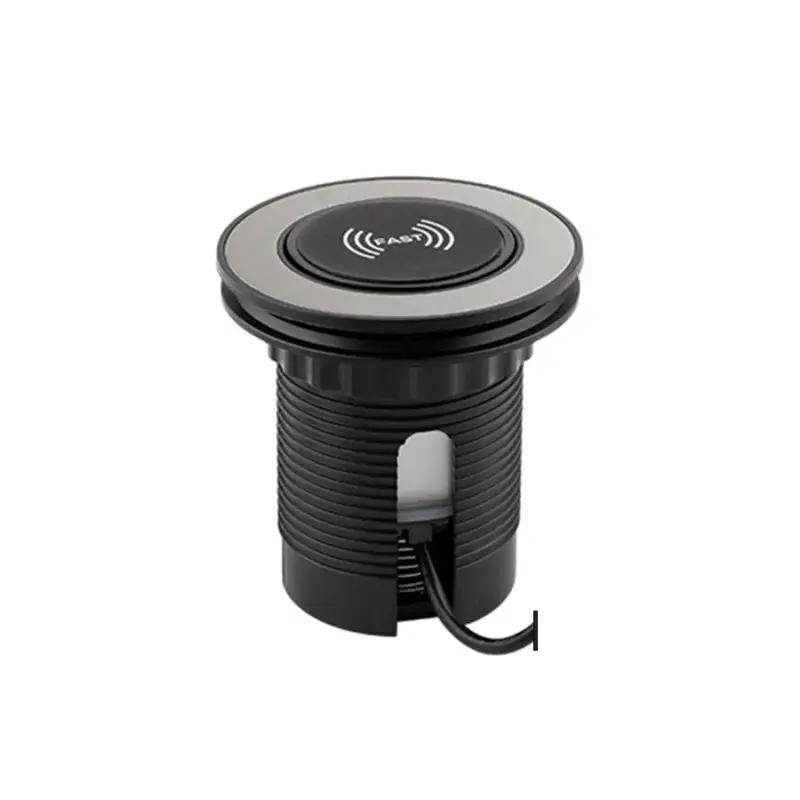 Ne maradj le Konnektor-rejtett elosztó StrongPower PowerUp 1x USB A/C töltő + vez. nélk. Töltő 10W, Inox