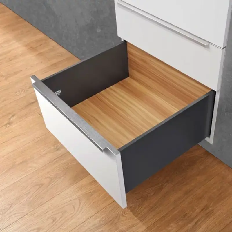 Fiókcsúszó FDS-PRO 18 HD D duplafalú fiókoldal 550mm Antracit 60kg Fém Újdonság