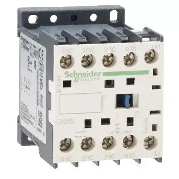 Schneider Electric CA3KN22BD, Segédkontaktor 10A, 24V DC vezerlés, 2 Záró + 2 Nyitó érintkező, csavaros csatlakozás (Segédkapcsoló CA3KN22BD) Azonnal elérhető