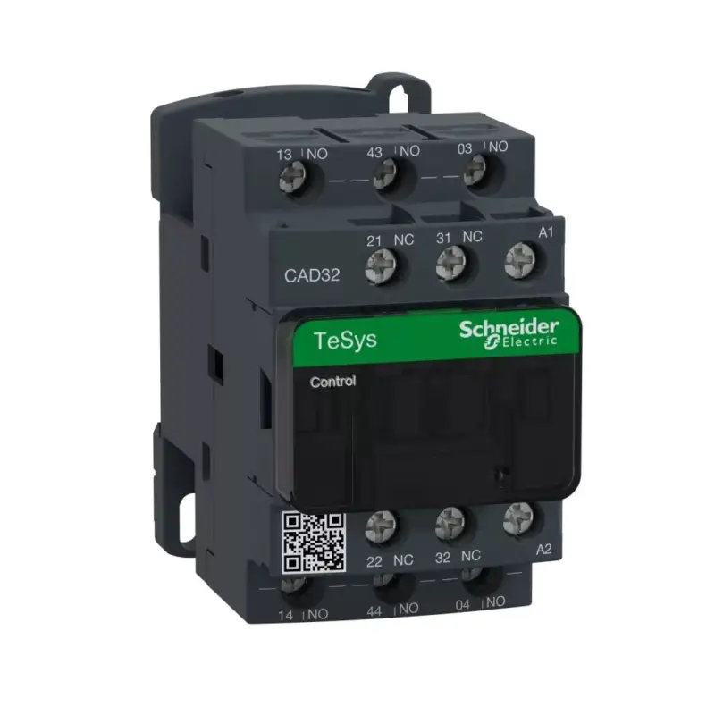 Schneider Electric CAD32D7, Segédkontaktor 10A, 42V AC 50/60 Hz vezerlés, 3 Záró + 2 Nyitó érintkező, csavaros csatlakozás (Segédkapcsoló CAD32D7) Legjobb ár