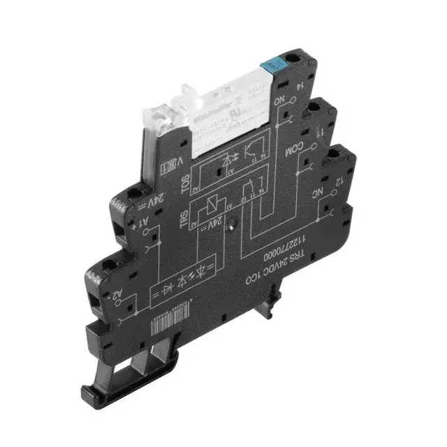 Szuper ajánlat Weidmüller 1122770000 TRS 24VDC 1CO, Komplett relé 1 váltóérintkező (CO) AgNi, 24V DC +/-20 % vezérlőfeszültség, 6A folytonos áram, csavaros csatlakozás (Microseries)