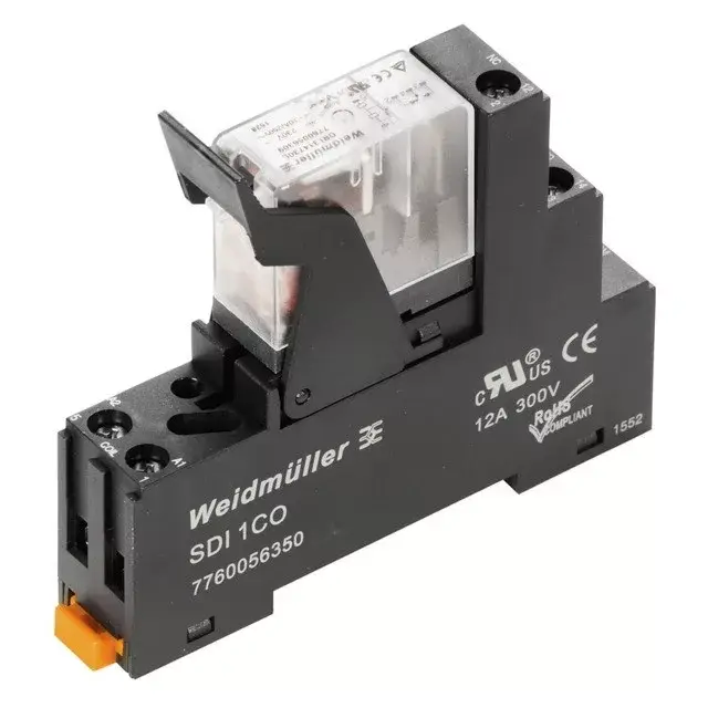 Azonnal elérhető Weidmüller 2476680000 DRIKIT 24VDC 1CO LD, Komplett relé 1 váltóérintkező (CO) AgNi, 24V DC vezérlőfeszültség, 10A folytonos áram, csavaros csatlakozás (D-Series)
