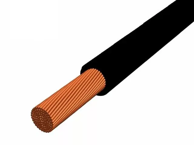 MKH (H07V-K) 1x16 mm2 vezeték - fekete PVC szigetelésű - 1 fm kiszerelés - sodrott réz - 450/750V Prémium