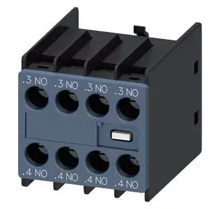 Siemens 3RH2911-1FA40 segédérintkező blokk, homloklapi, 4 Záró, csavaros csatlakozás, S00..S3 mágneskapcsolókhoz (Siemens 3RH29111FA40) Bestseller