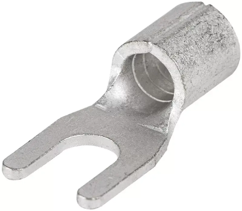 Tracon V10-5 szigeteletlen villás lemezsaru 10mm2, (d1=4,5mm, d2=5,3mm), ónozott elektrolitréz Újdonság