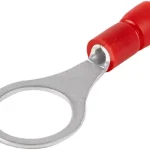 Szuper akció Tracon PSZ10 szigetelt szemes saru, 1,5mm2, M10, (d1=1,7mm, d2=10,5mm), piros, ónozott elektrolitréz
