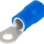 Tracon KSZ16-6 szigetelt szemes saru, 16mm2, M6, (d1=5,7mm, d2=6,4mm), kék, ónozott elektrolitréz Prémium