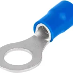 Alacsony ár Tracon KSZ16-12 szigetelt szemes saru, 16mm2, M12, (d1=5,7mm, d2=13mm), kék, ónozott elektrolitréz