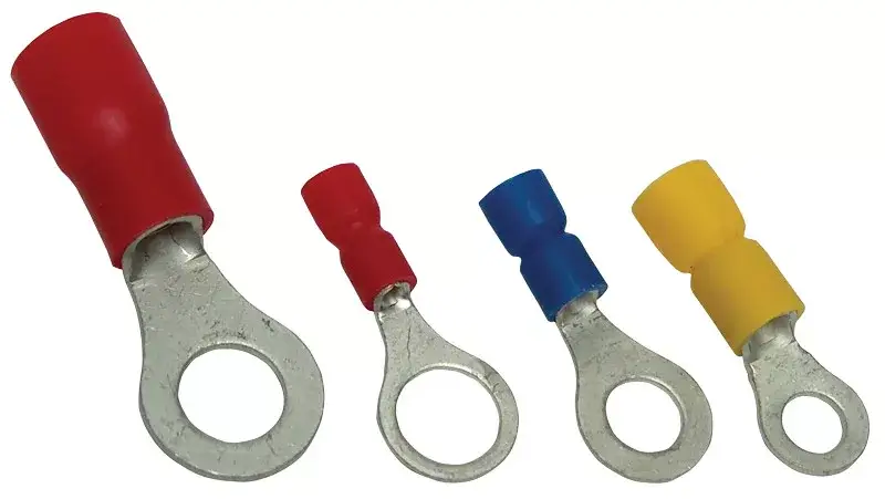 Tracon SSZ25-6 szigetelt szemes saru, 25mm2, M6, (d1=7,7mm, d2=6,4mm), sárga, ónozott elektrolitréz Prémium