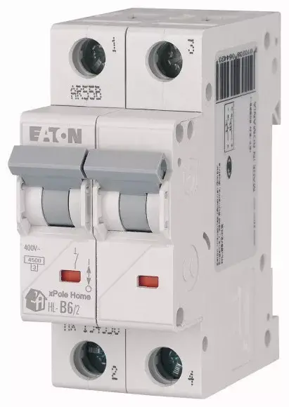 Eaton 194772 HL-C20/2 Kismegszakitó 2P, 20A, C karakterisztika, 4,5 kA (xPole Home HL) Kedvezmény