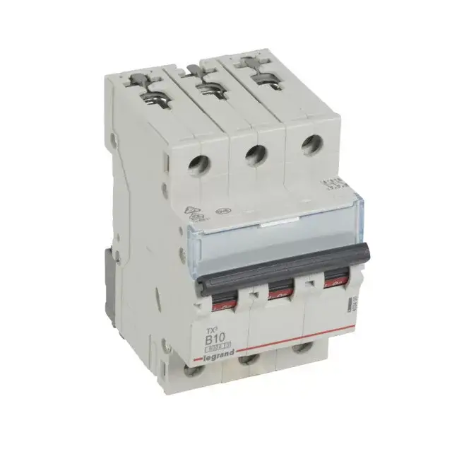 Legrand 403400 TX3 Kismegszakító. 3P, 10A, B karakterisztika, 6kA Azonnal elérhető