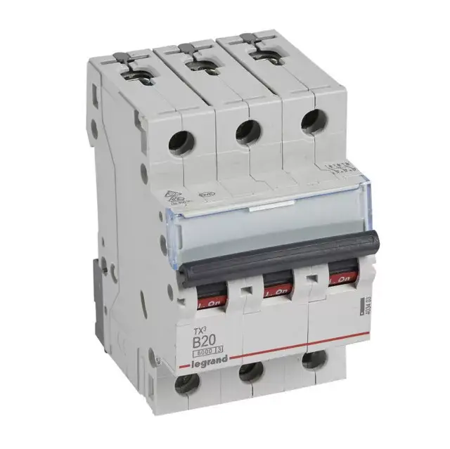 Legrand 403403 TX3 Kismegszakító. 3P, 20A, B karakterisztika, 6kA Gyors szállítás