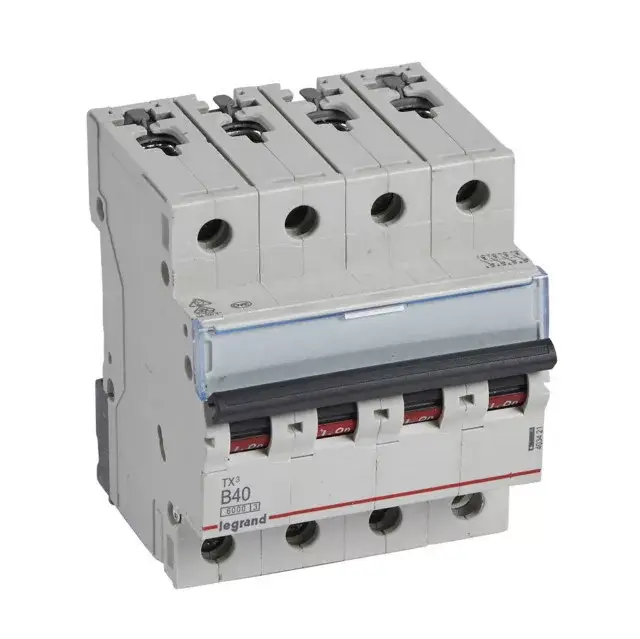 Legrand 403421 TX3 Kismegszakító. 4P, 40A, B karakterisztika, 6kA Prémium
