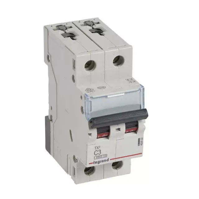 Legrand 403522 TX3 Kismegszakító. 2P, 3A, C karakterisztika, 6kA Gyors kiszállítás