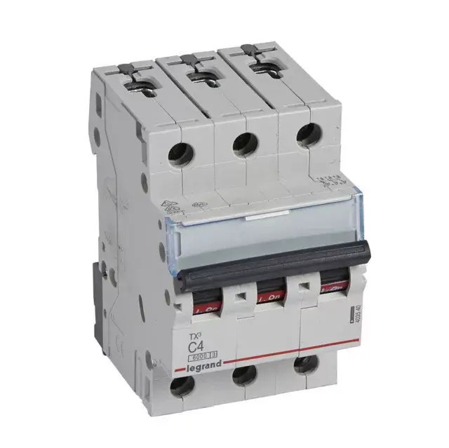Legrand 403540 TX3 Kismegszakító. 3P, 4A, C karakterisztika, 6kA Újdonság
