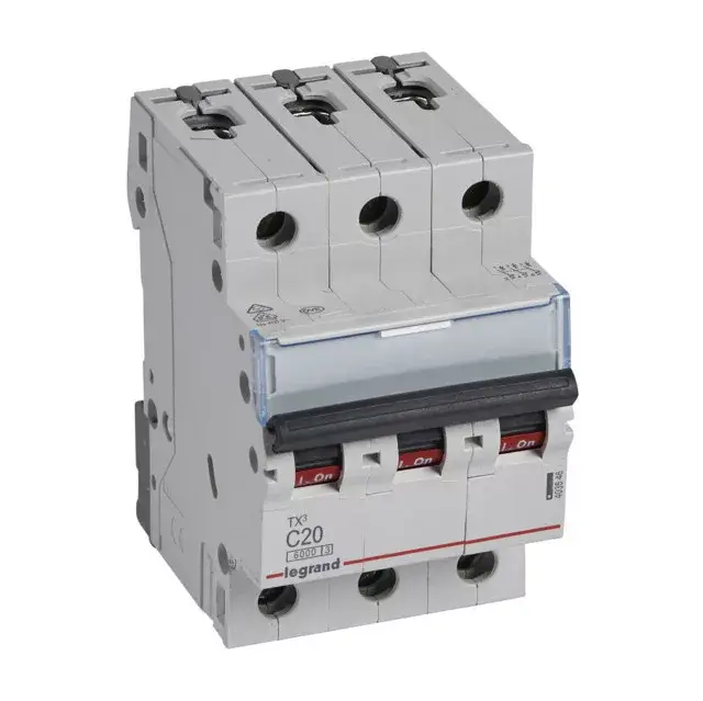 Legrand 403546 TX3 Kismegszakító. 3P, 20A, C karakterisztika, 6kA Nézd meg most