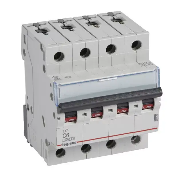 Legrand 403558 TX3 Kismegszakító. 4P, 6A, C karakterisztika, 6kA Vedd meg most