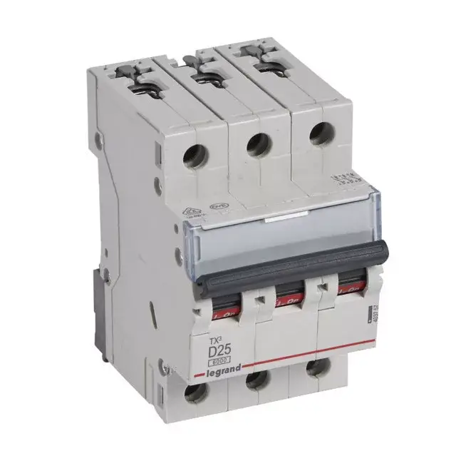 Legrand 403757 TX3 Kismegszakító. 3P, 25A, D karakterisztika, 6kA Nézd meg most