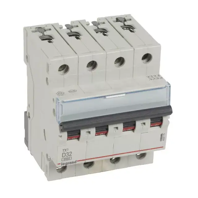 Legrand 403775 TX3 Kismegszakító. 4P, 32A, D karakterisztika, 6kA Azonnal elérhető