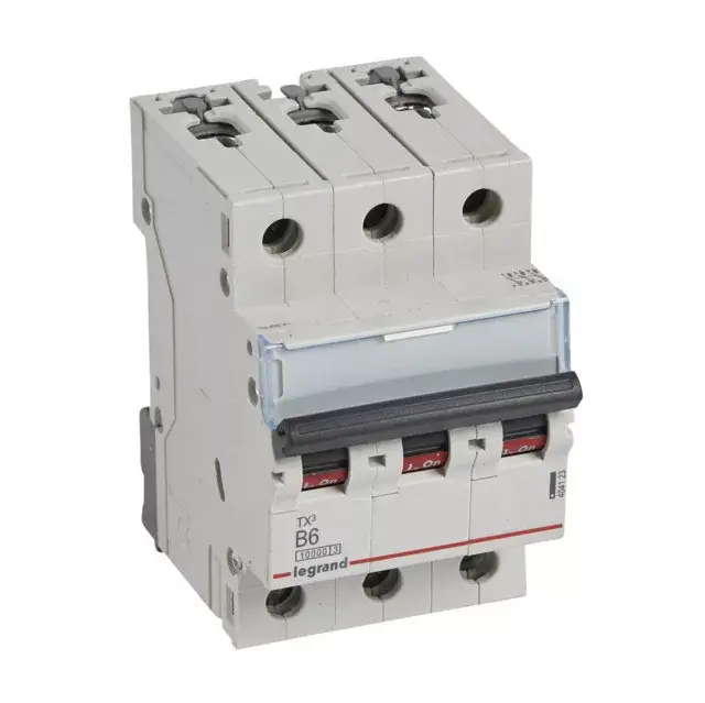 Legrand 404123 TX3 Kismegszakító. 3P, 6A, B karakterisztika, 10kA Különleges ajánlat