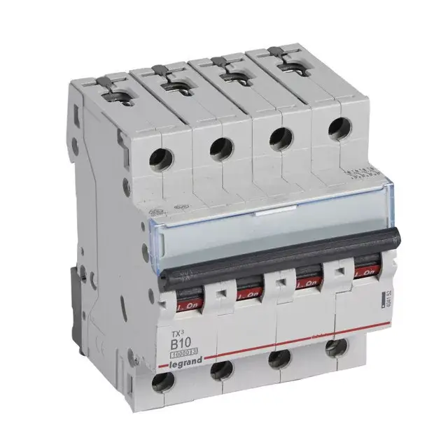 Legrand 404152 TX3 Kismegszakító. 4P, 10A, B karakterisztika, 10kA Végkiárusítás