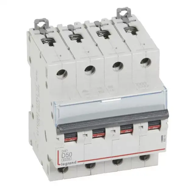 Legrand 408152 DX3 Kismegszakító. 4P, 50A, D karakterisztika, 6kA Bestseller