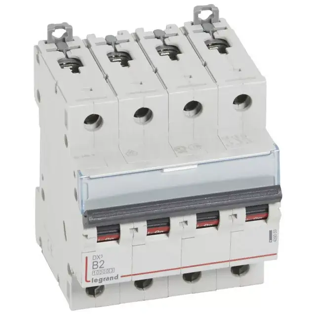 Legrand 409059 DX3 Kismegszakító. 4P, 2A, B karakterisztika, 10kA Szuper akció