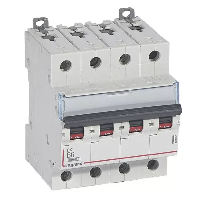 Legrand 409062 DX3 Kismegszakító. 4P, 6A, B karakterisztika, 10kA Kedvezményes ár