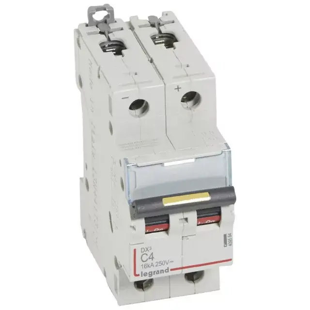 Legrand 409564 DX3-DC Kismegszakító. 2P, 4A, karakterisztika, 16kA Szezonális akció