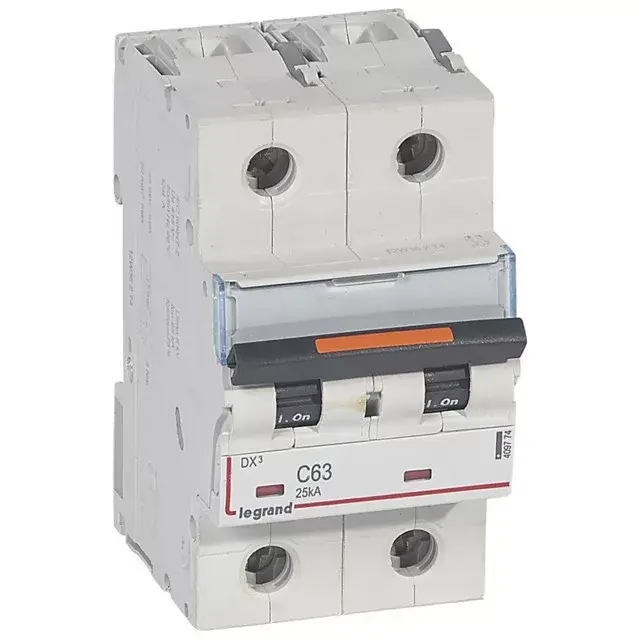 Legrand 409774 DX3 Kismegszakító. 2P, 63A, C karakterisztika, 25kA Legnépszerűbb