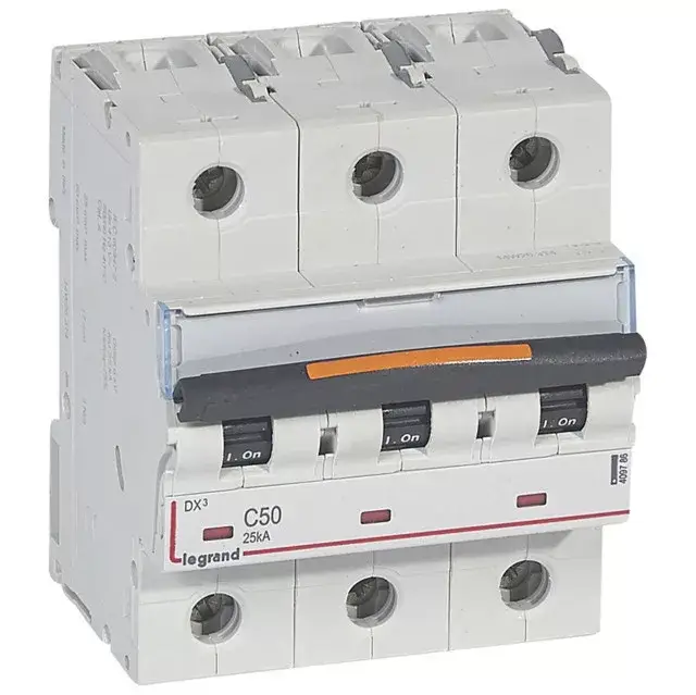 Legrand 409786 DX3 Kismegszakító. 3P, 50A, C karakterisztika, 25kA Legkelendőbb