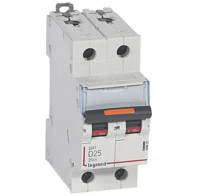 Legrand 409822 DX3 Kismegszakító. 2P, 25A, D karakterisztika, 25kA Biztonságos vásárlás
