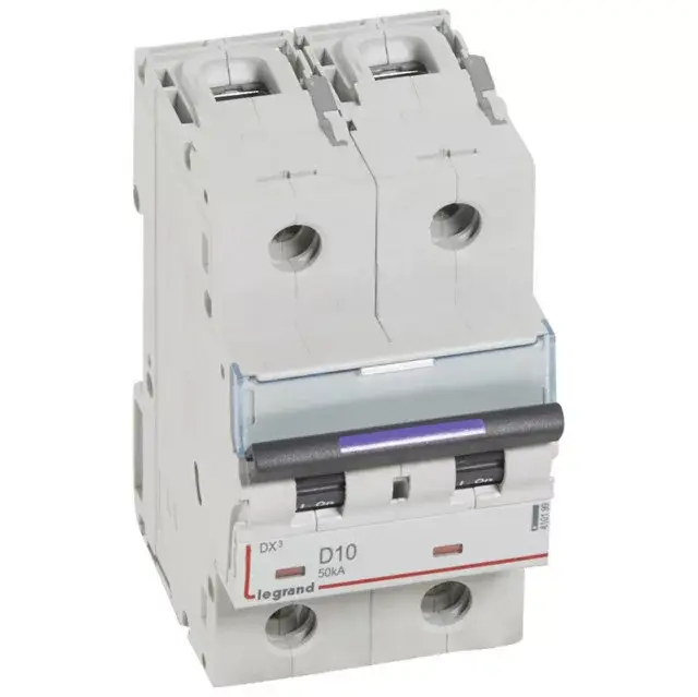 Legrand 410199 DX3 Kismegszakító. 2P, 10A, D karakterisztika, 50kA Nézd meg most
