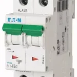 Expressz kézbesítés Eaton 263368 PL7-D6/2 Kismegszakító. 2P, 6A, D karakterisztika, 10kA