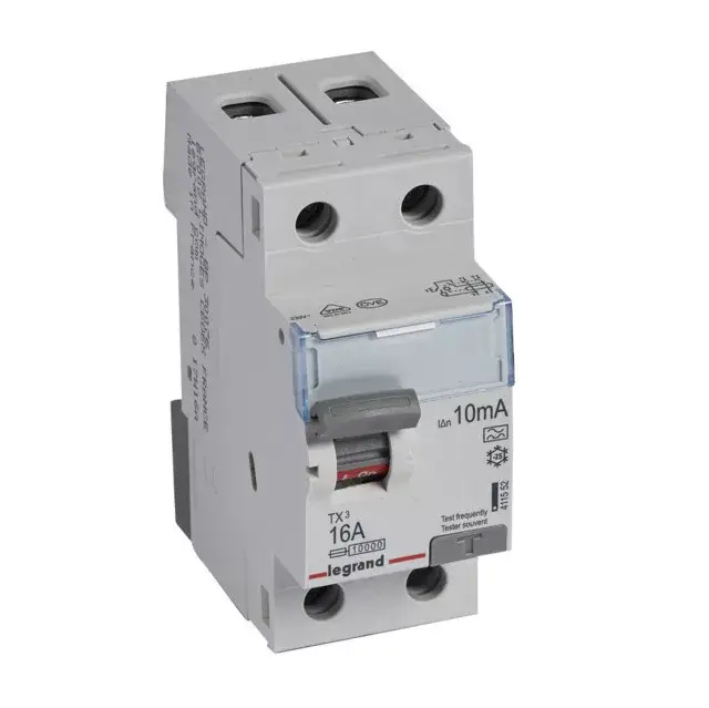 Ajánlat Legrand 411552 TX3 Áram-védőkapcsoló (Fi-relé) A osztály, 2P, 16A, 10mA
