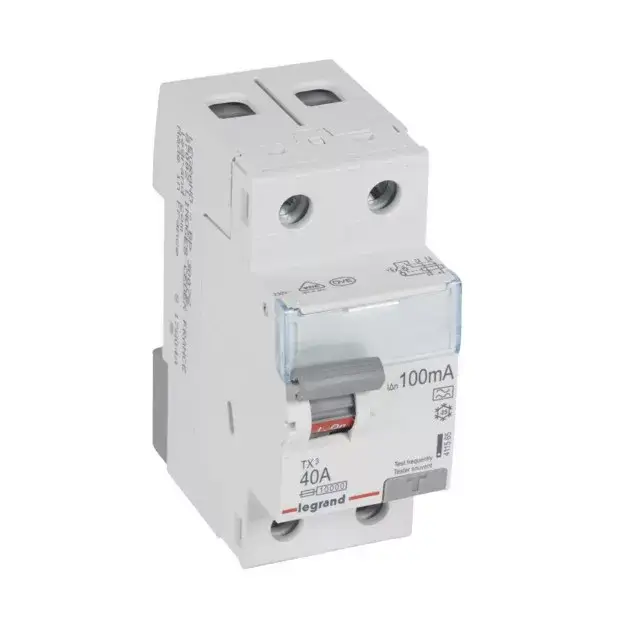 Legrand 411565 TX3 Áram-védőkapcsoló (Fi-relé) A osztály, 2P, 40A, 100mA Azonnal elérhető