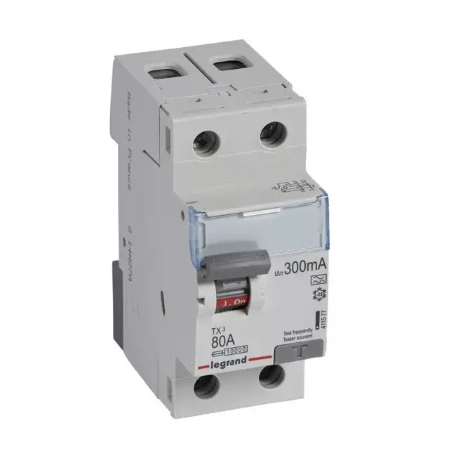 Legrand 411577 TX3 Áram-védőkapcsoló (Fi-relé) A osztály, 2P, 80A, 300mA Exkluzív ajánlat