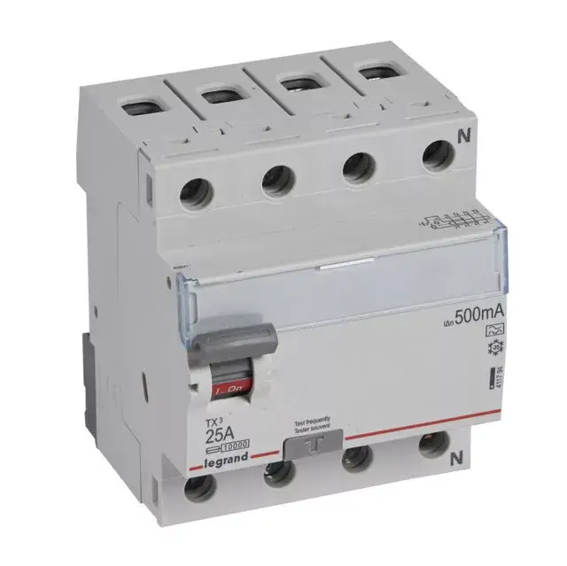 Legrand 411794 TX3 Áram-védőkapcsoló (Fi-relé) A osztály, 4P, 25A, 500mA Vásárlói kedvenc