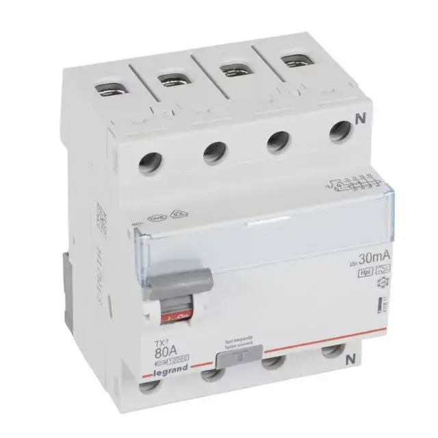 Legrand 411817 TX3 Áram-védőkapcsoló (Fi-relé) Hpi osztály, 4P, 80A, 30mA Kedvezmény