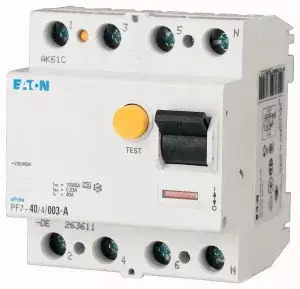 Eaton 102932 PF7-100/4/05-A Áram-védőkapcsoló (Fi-relé) A osztály, 4P, 100A, 500mA Szuper ajánlat