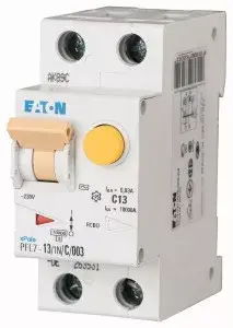 Eaton 165612 PFL7-13/1N/C/03 Áramvédős kismegszakító (Kombi Fi-relé) 1+N, C karakterisztika, 13A, 300mA, 10 kA, AC osztály Ajánlat