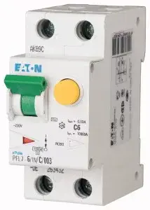 Bestseller Eaton 165710 PFL7-6/1N/C/03-A Áramvédős kismegszakító (Kombi Fi-relé) 1+N, C karakterisztika, 6A, 300mA, 10 kA, A osztály