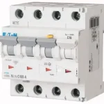 Vedd meg online Eaton 167508 mRB4-32/3N/C/003-A Áramvédős kismegszakító (Kombi Fi-relé) 3+N, C karakterisztika, 32A, 30mA, 4,5 kA, A osztály