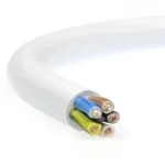 Alacsony ár MT (H05VV-F) 5x4 mm2 kábel, 1 fm kiszerelés, sodrott réz, fehér PVC szigetelésű, 300/500V