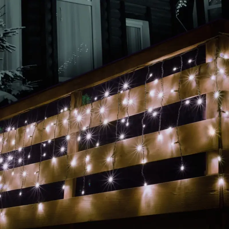 Sorolható fényfüggöny, 100LED, fehér, kültéri Árengedmény