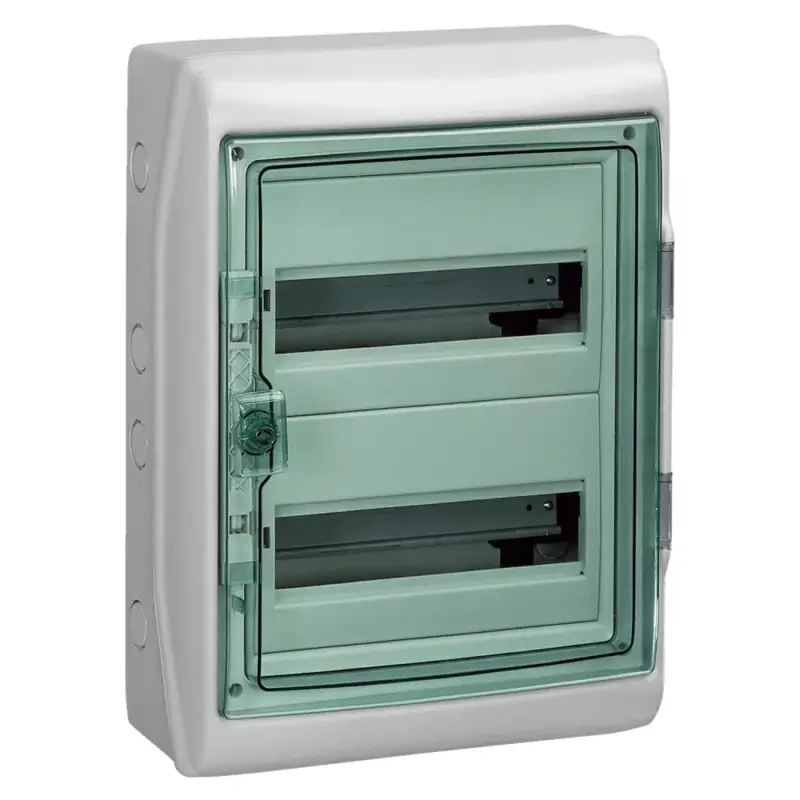 Schneider 13433 Kaedra vízálló kiselosztók 24 modul, 2 sor, átlátszó zöld ajtóval, IP65, falon kívüli Ajánlat