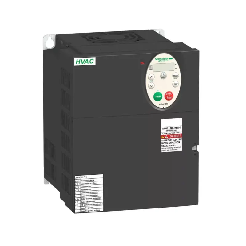 Schneider ATV212HD11N4 frekvenciaváltó 11 kW, 3 fázis, 380..480V AC, C2 osztályú EMC szűrővel, IP21 (Altivar 212 épületes alkalmazásokra) Expressz kézbesítés