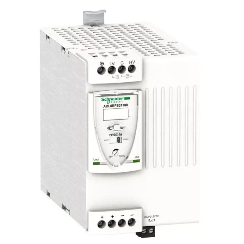 Schneider ABL8RPS24100 ABL8 tápegység, 1f-2f, 230-400VAC/24VDC, 10A, DIN sínre szerelhető Olcsó