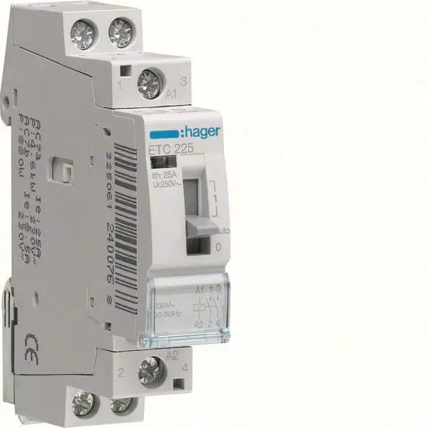 Szuper ajánlat Mágneskapcsoló, 2Z, 25A, 230V AC, I-0-II, moduláris, kézzel is kapcsolható